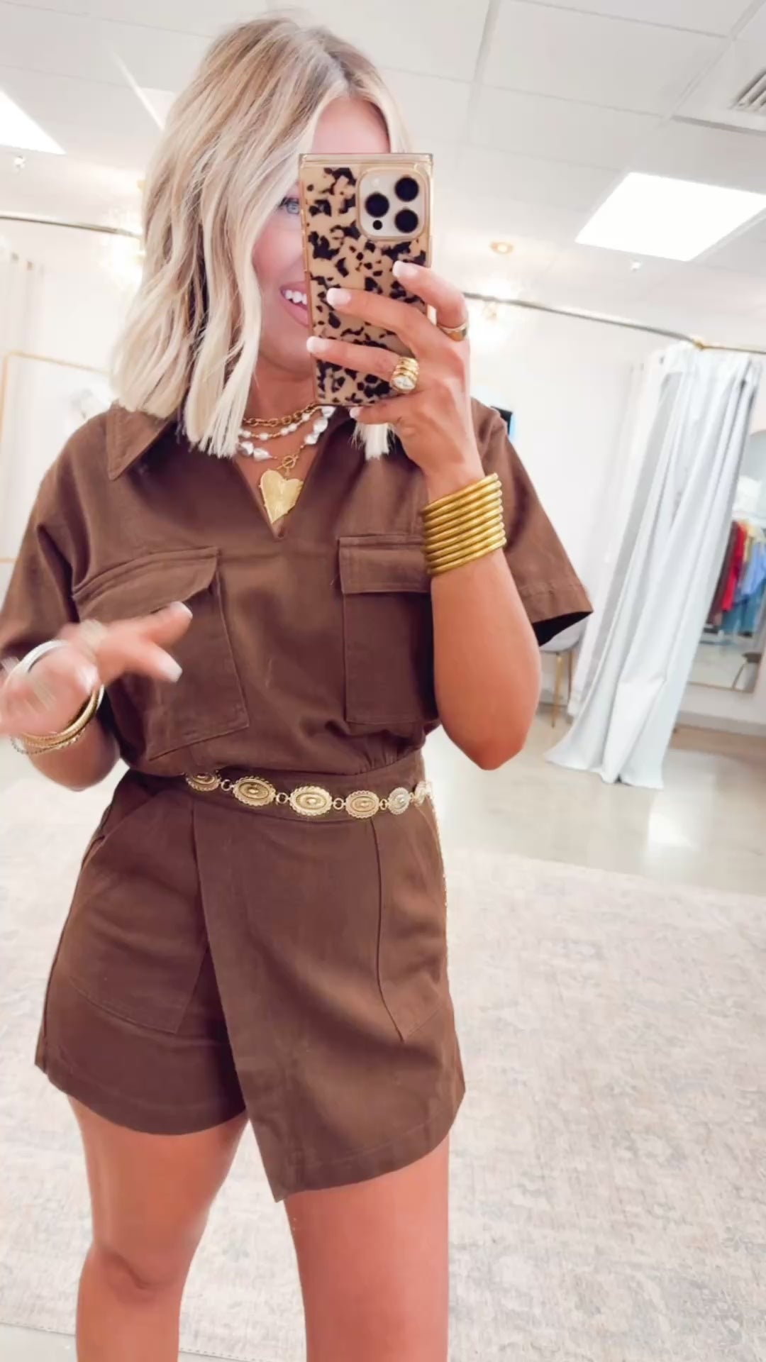 Brixton Wrap Romper-Espresso