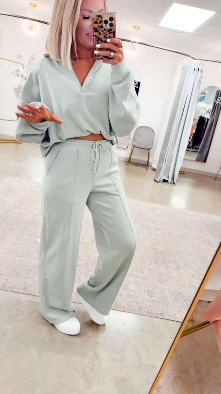 Willowmere Lounge Set-Sage Green