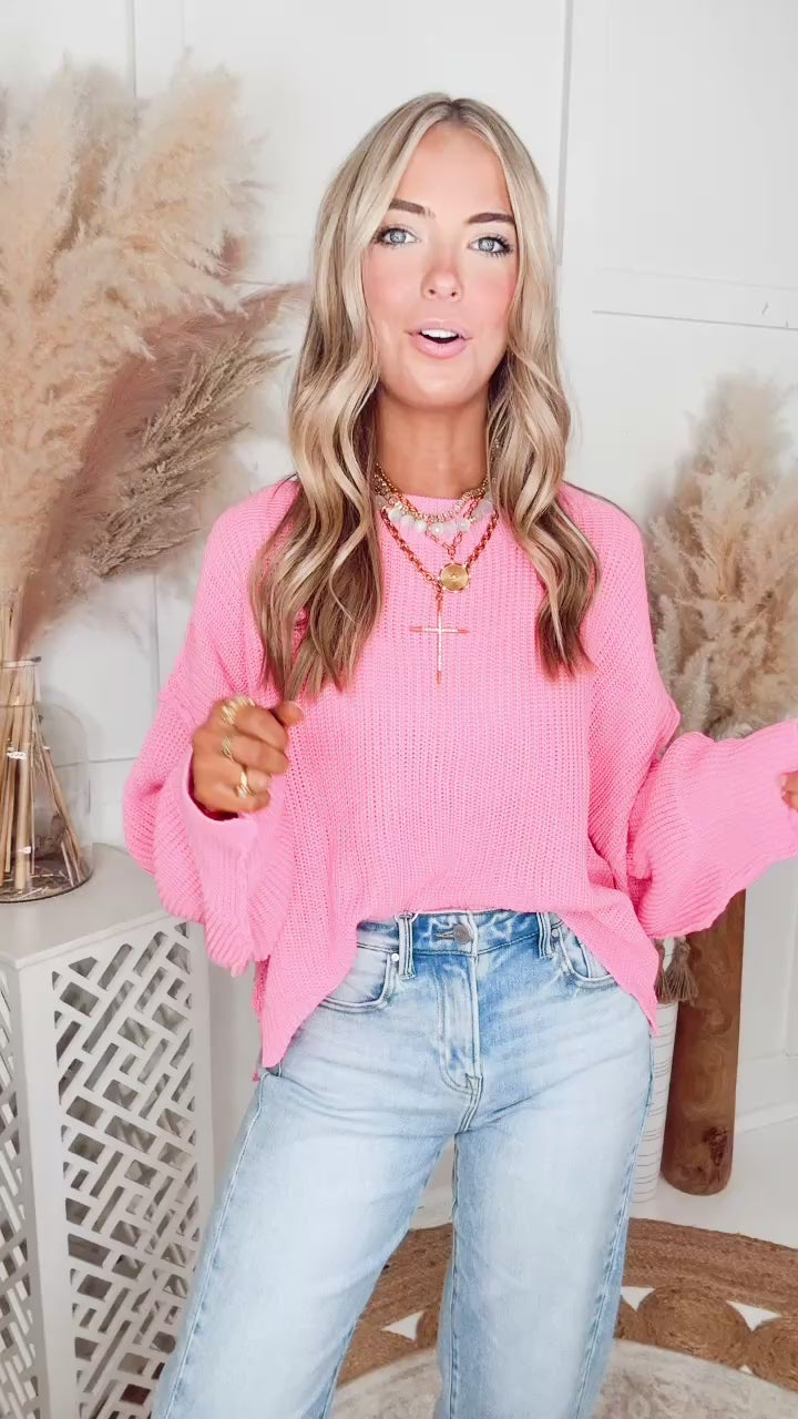 The Pretty Little Sweater-Pink