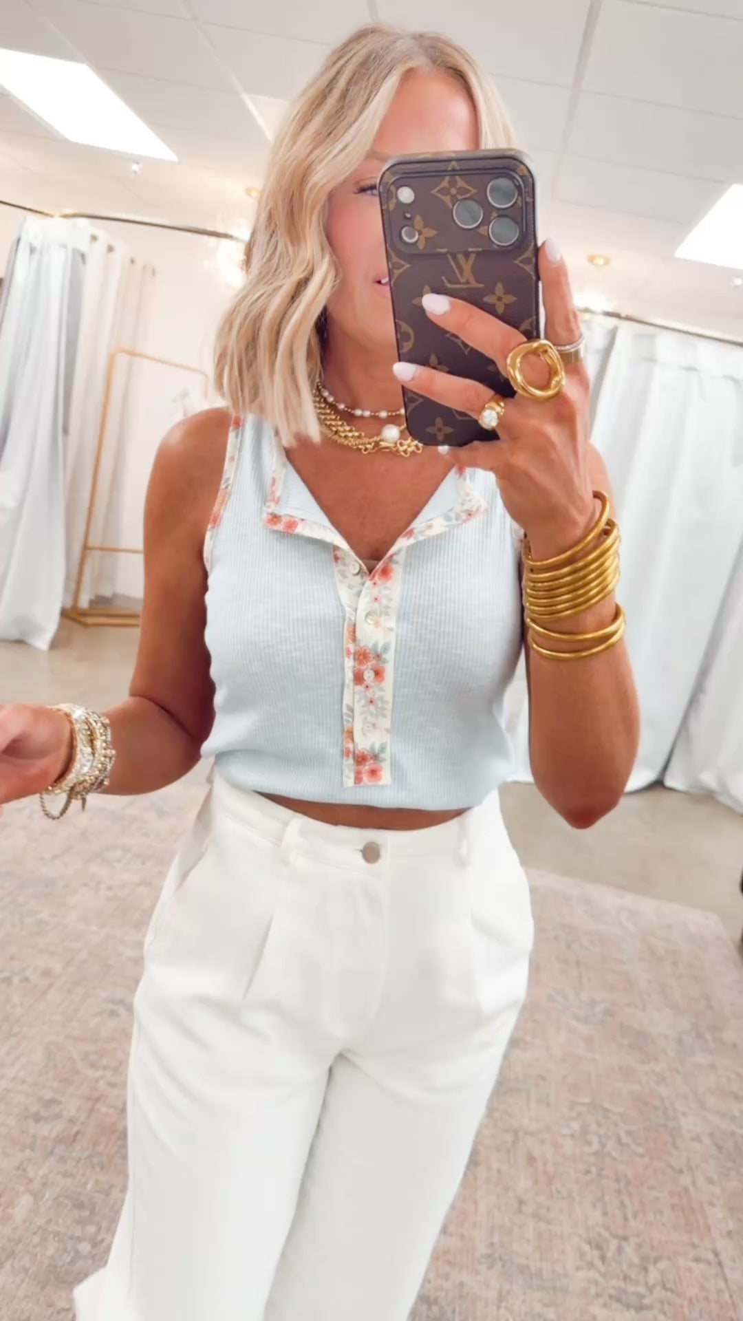 This Love Tank Top-Powder Blue