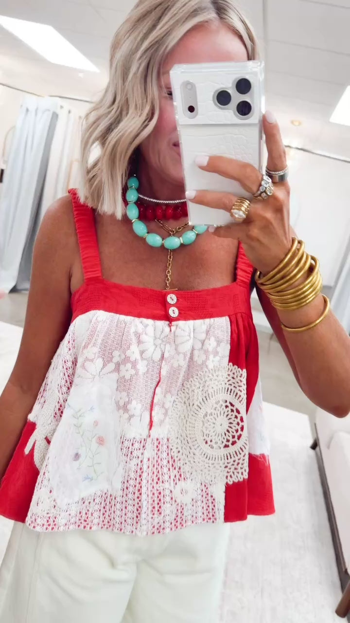 The Livy Patch Tank-Ruby