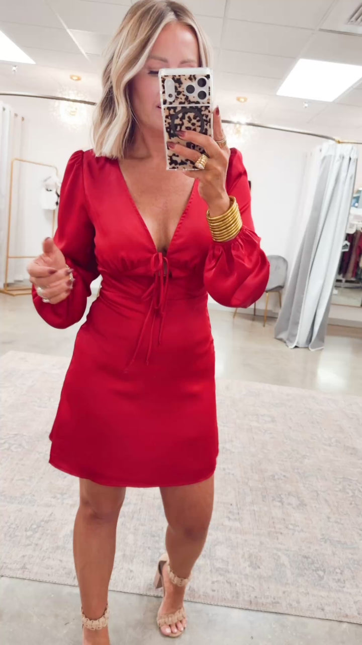 The Festive Luxe Satin Dress