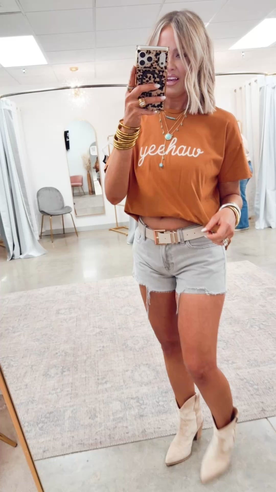 Yeehaw Stitched Tee
