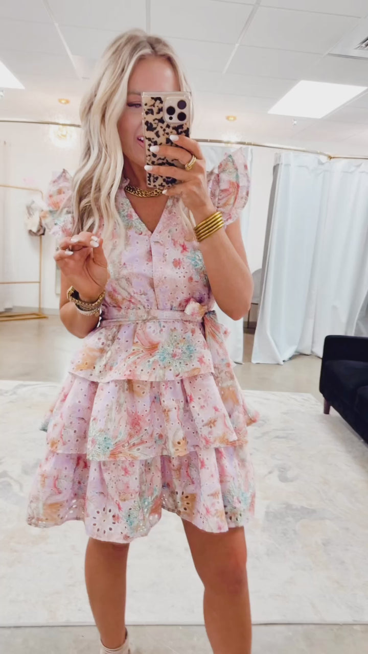 Aria Eyelet Shirt Dress