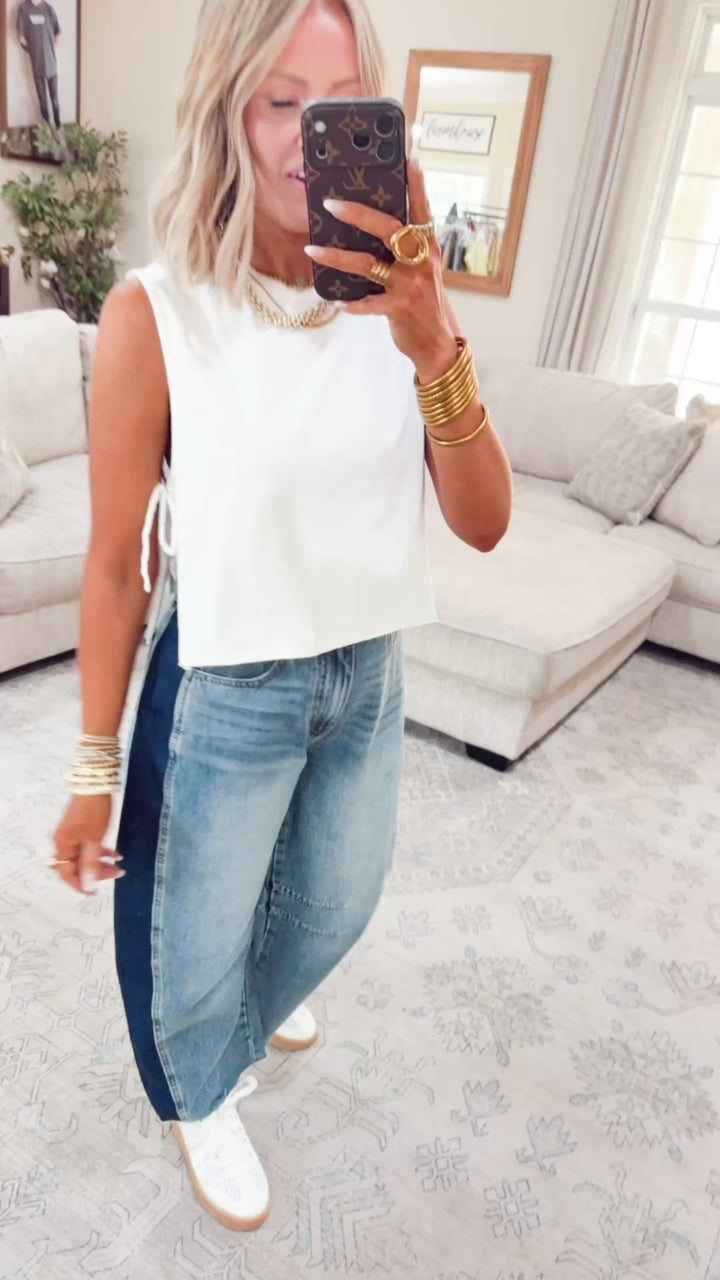 The Rebel Trim Tank-White