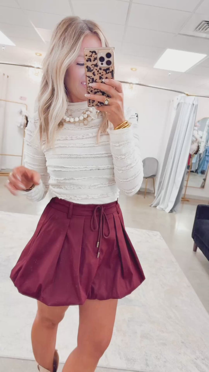 Juliet Ruffle Lace Top