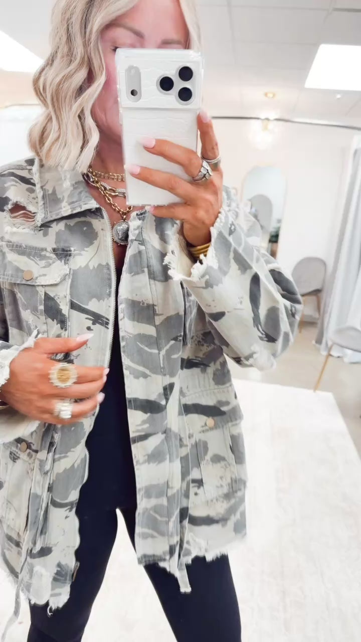 The Sweet Camo Twill Jacket