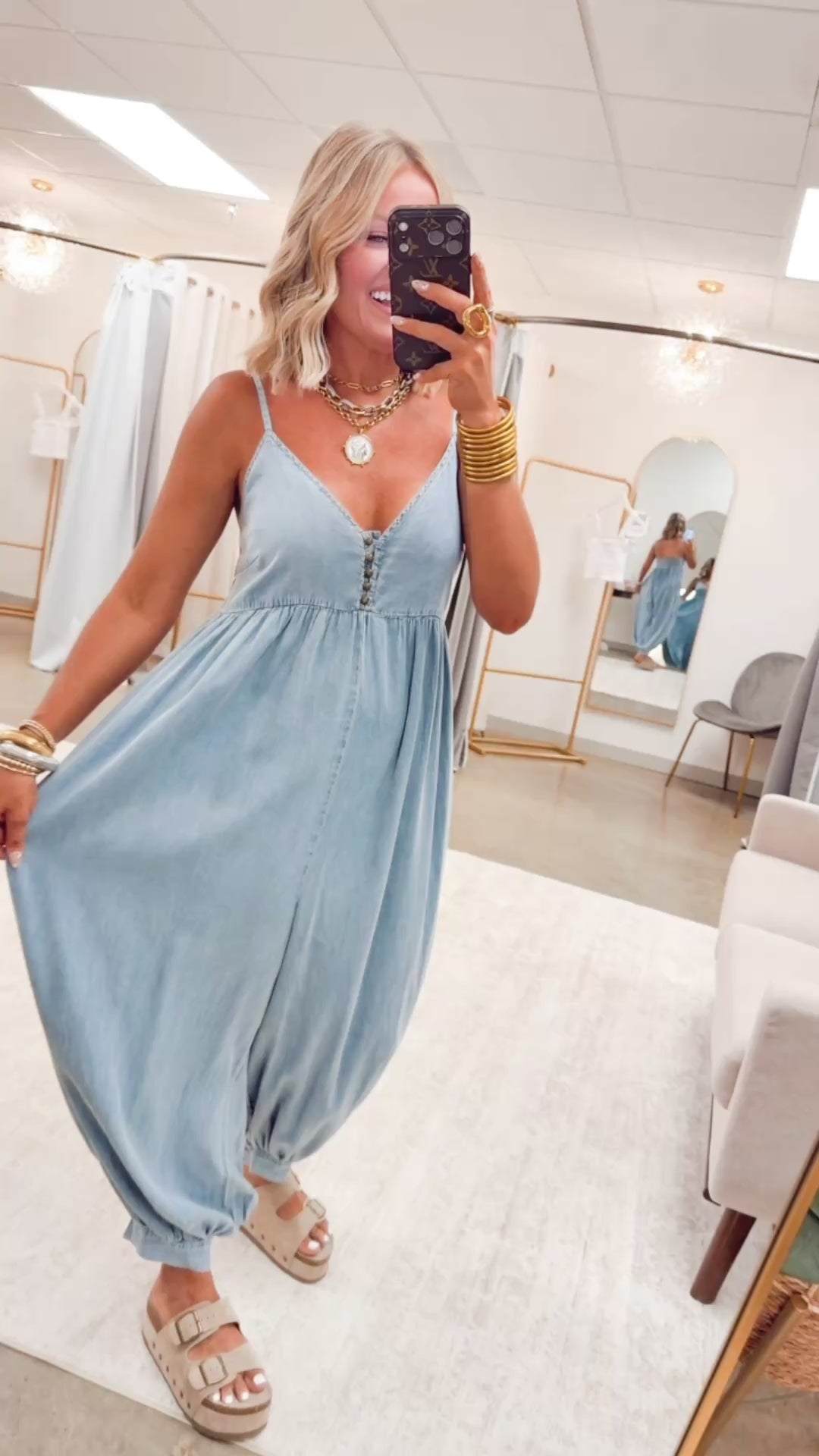 The Sweet South Denim Jumpsuit