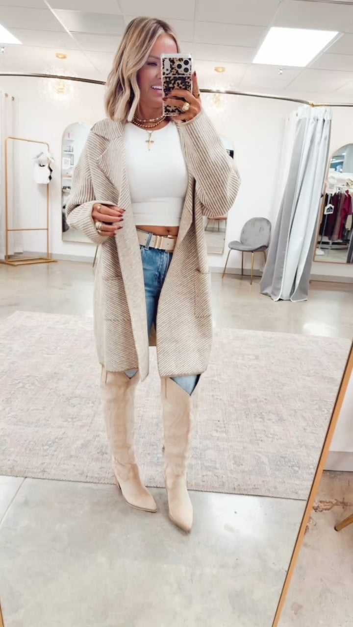 The Sutton Open Front Coat