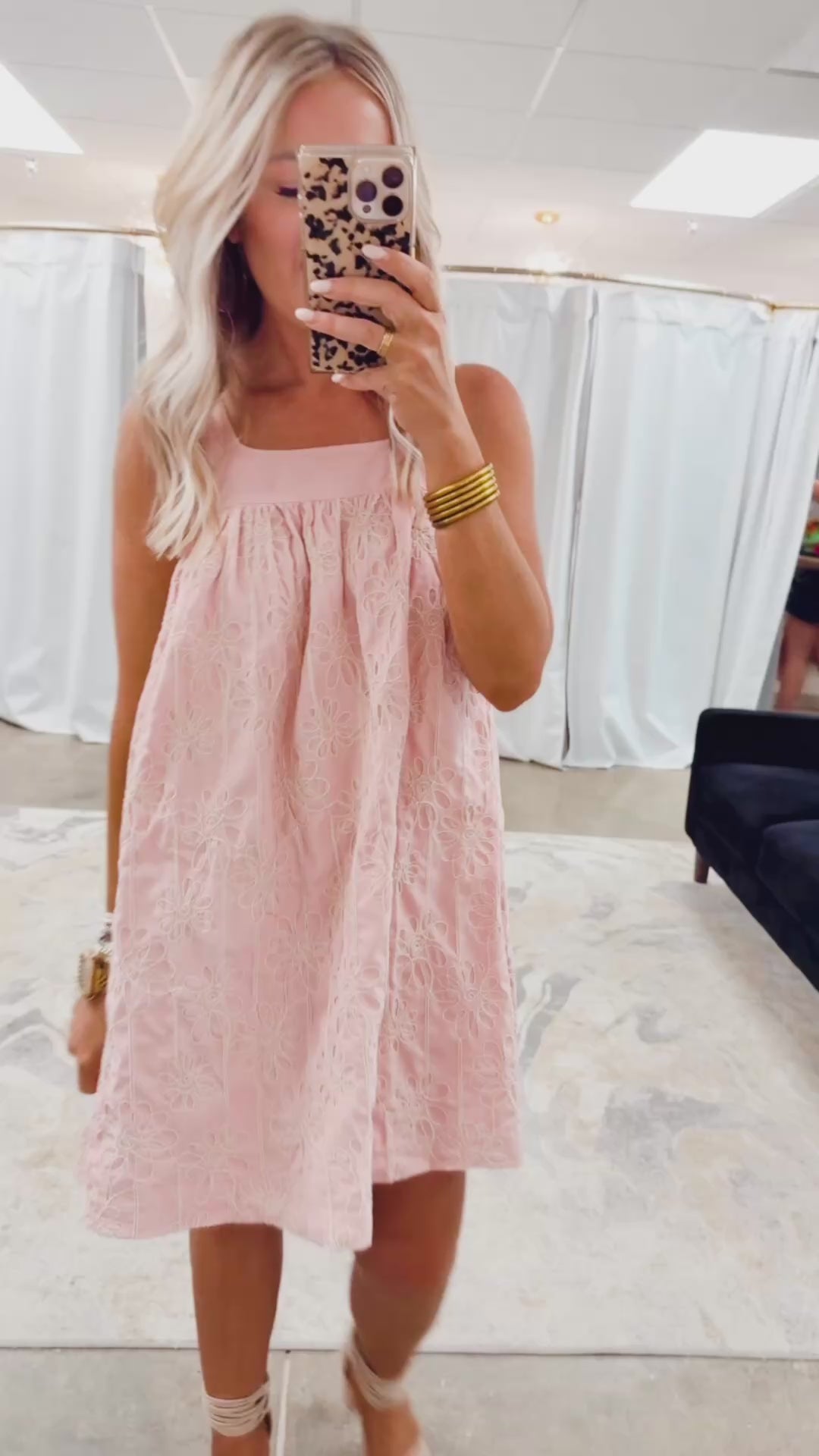 Maddie Floral Embroidered Mini Dress