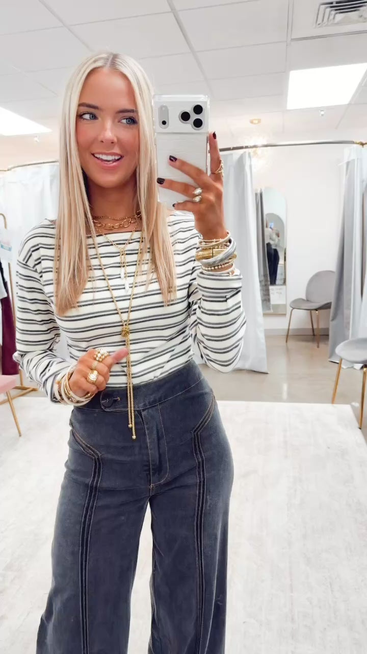 Horizon Boat Neck Bodysuit